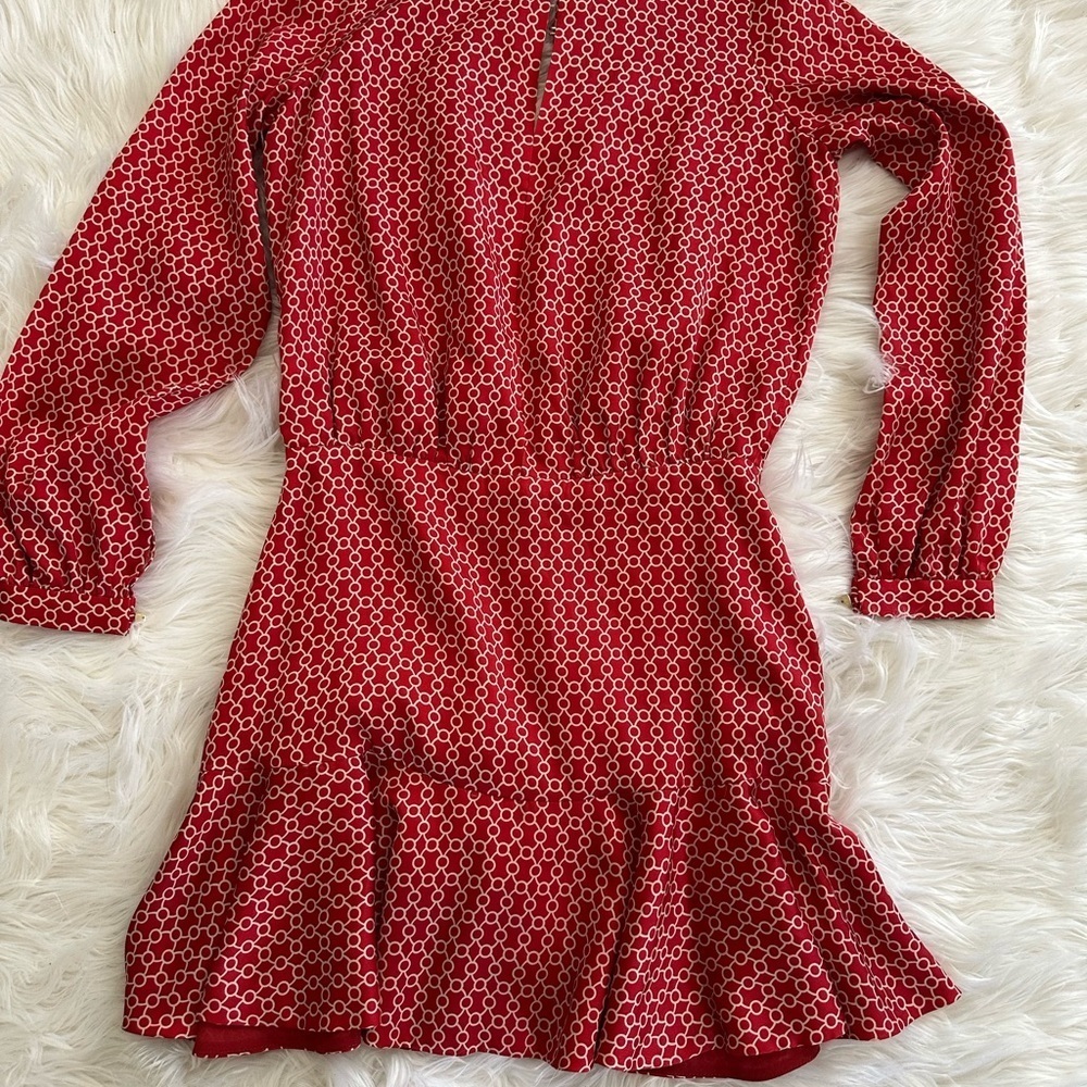 Alexis Red Patterned Dress - Picture 11 of 13